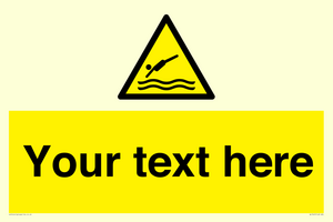 Custom Warning diving area